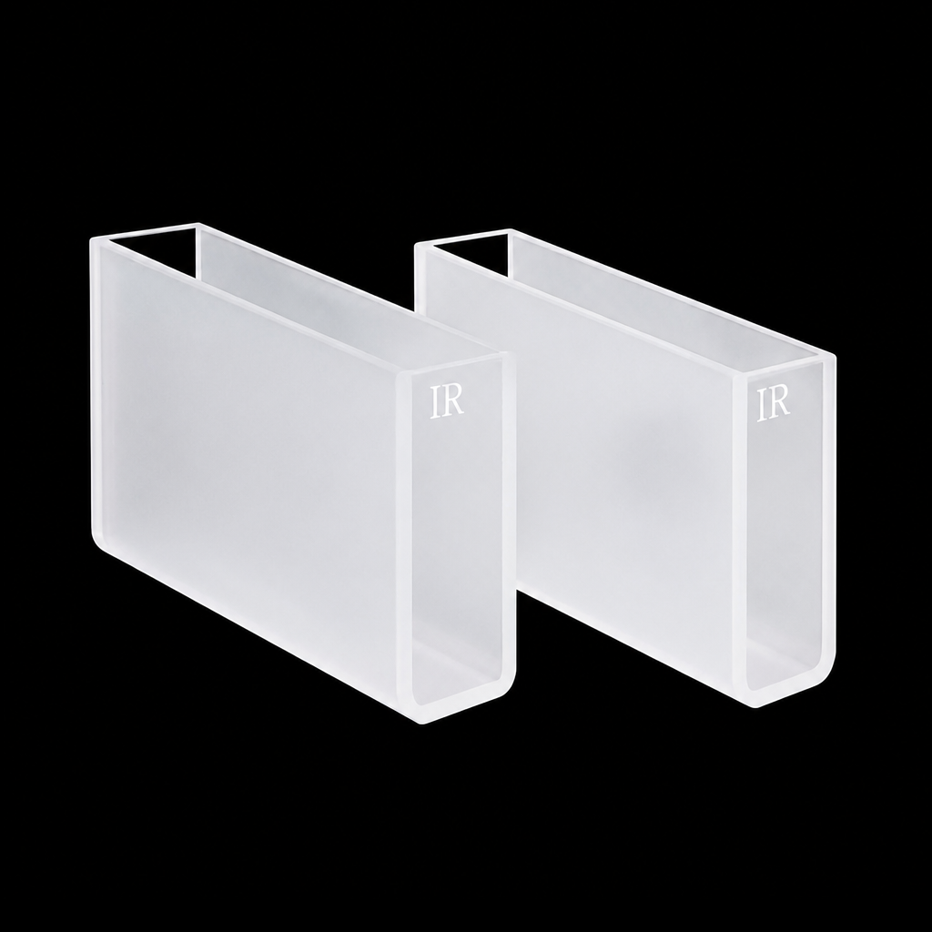 Two infrared quartz cuvettes, 2 pieces