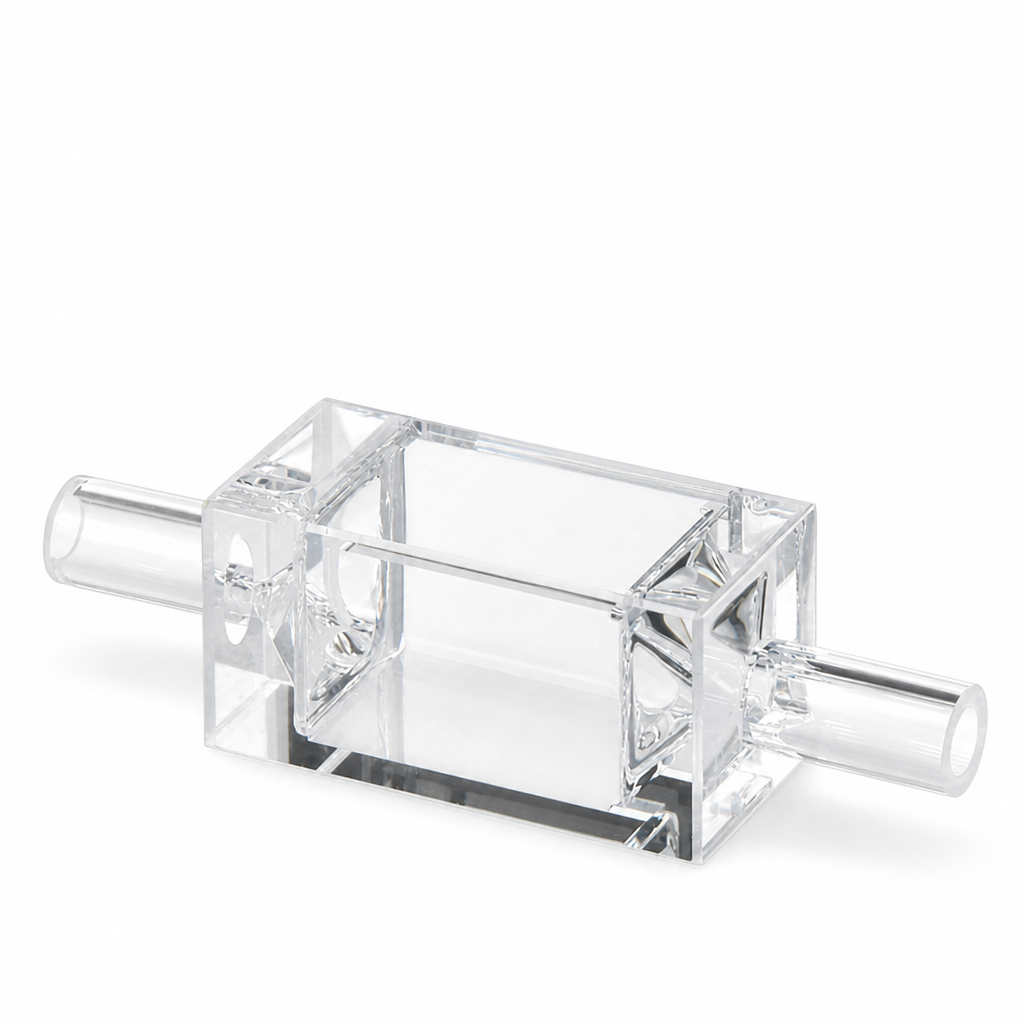 Quartz Fluorescence Cuvette, 1.5 mL, 10 mm, 10 × 10 × 15 mm, Quartz, Four-Way Light, Molded 83, Optically Contacted One-Piece Construction, 1 Piece