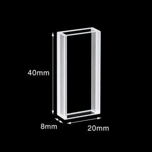 (MQQFC028) Quartz Rectangular Sample Cell, 4 mm Path, 2.5 mL, Open at Both Ends