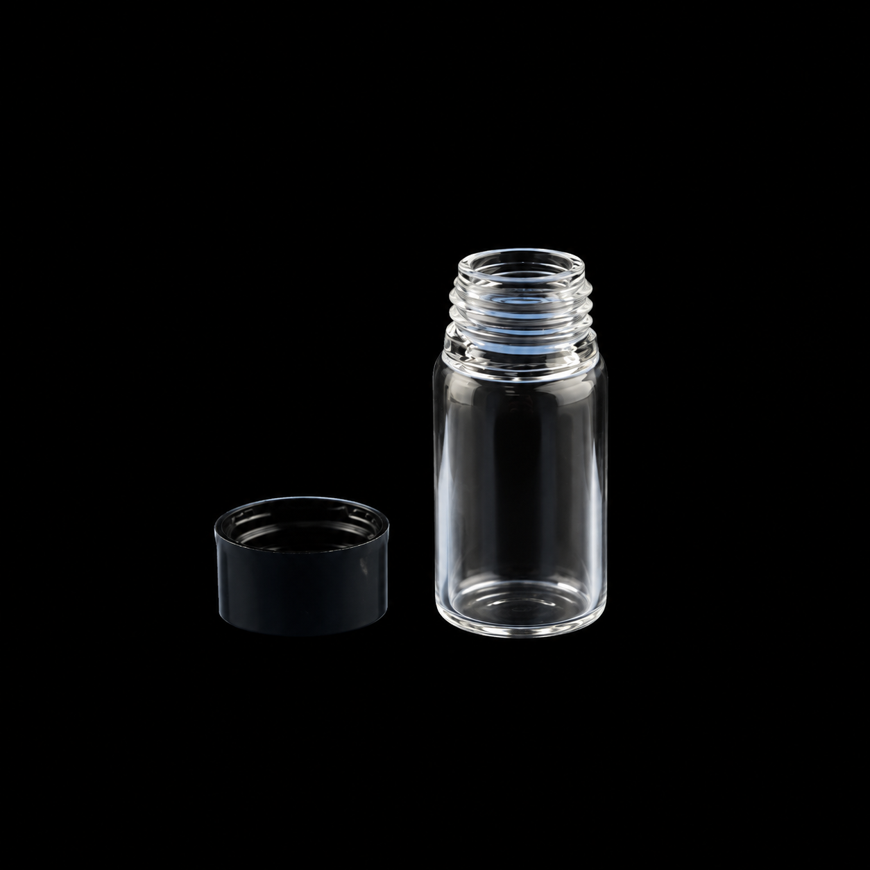 (MQM376) Quartz Screw Sample Vial, Volume: 5 mL, Size: 18 x 40 mm