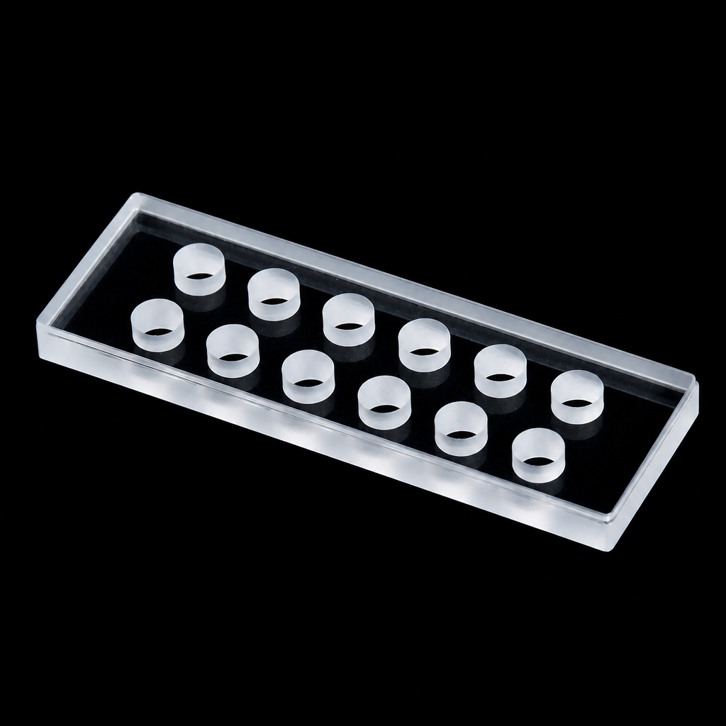 MQQFL015 quartz multi-groove sample cell, 6 mm circular groove