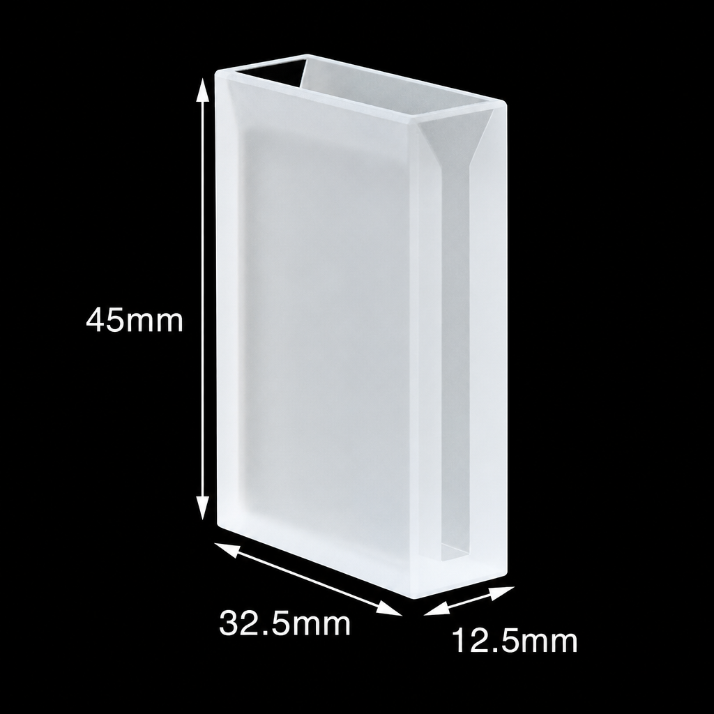 Quartz Micro Cuvette, 30 mm Path, 3.5 mm Slit, 3.6 mL, Two-Way Light, 1 Piece