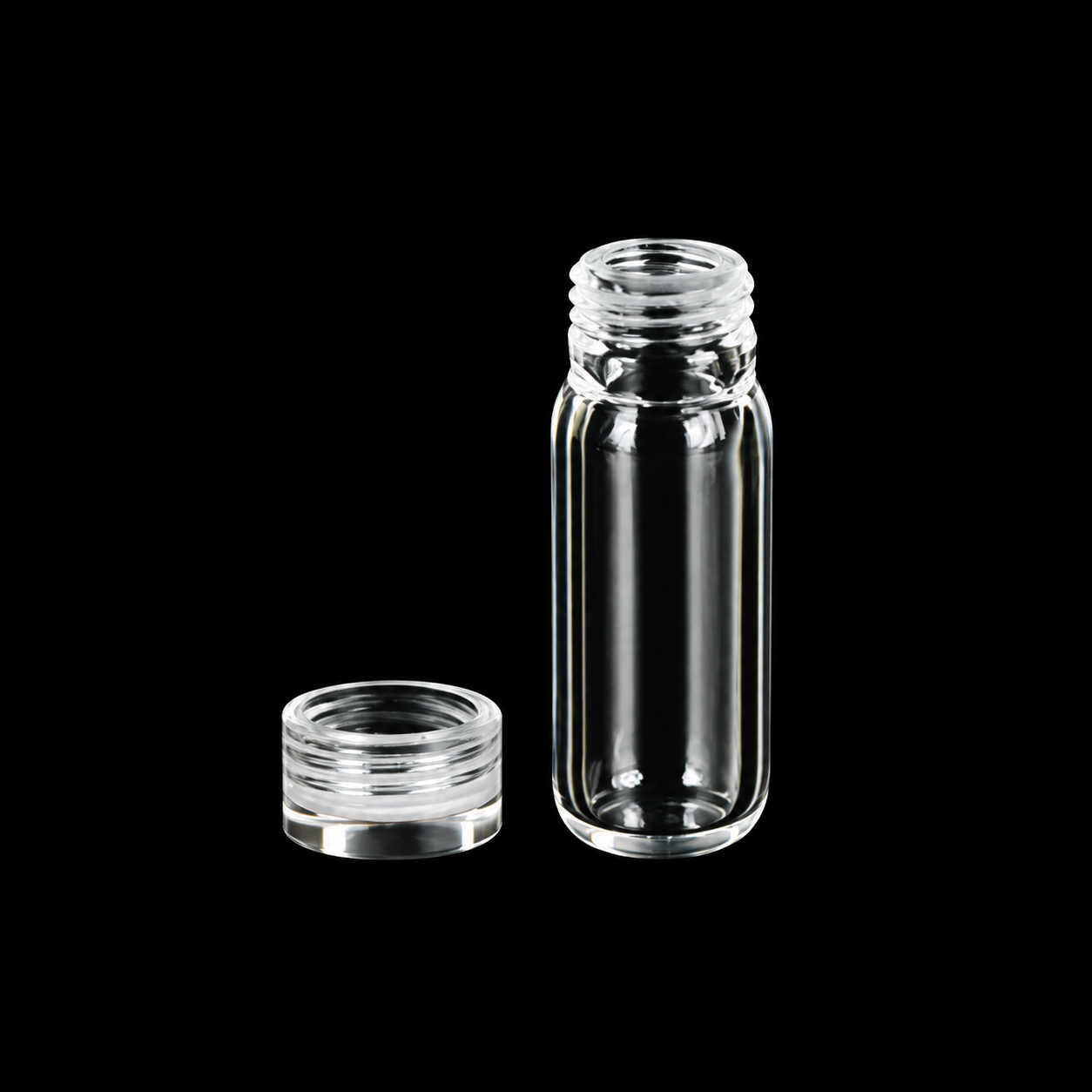 (MQSV-2-QCV) Quartz Screw Sample Vial with Quartz Cap, Volume: 2 mL, Size: 12 x 32 mm