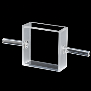 (MQQFC115) Quartz Flow Cell, 10/28 mm paths, 7.5 mL nominal capacity, Opposed Tubes, Dual Optical Directions