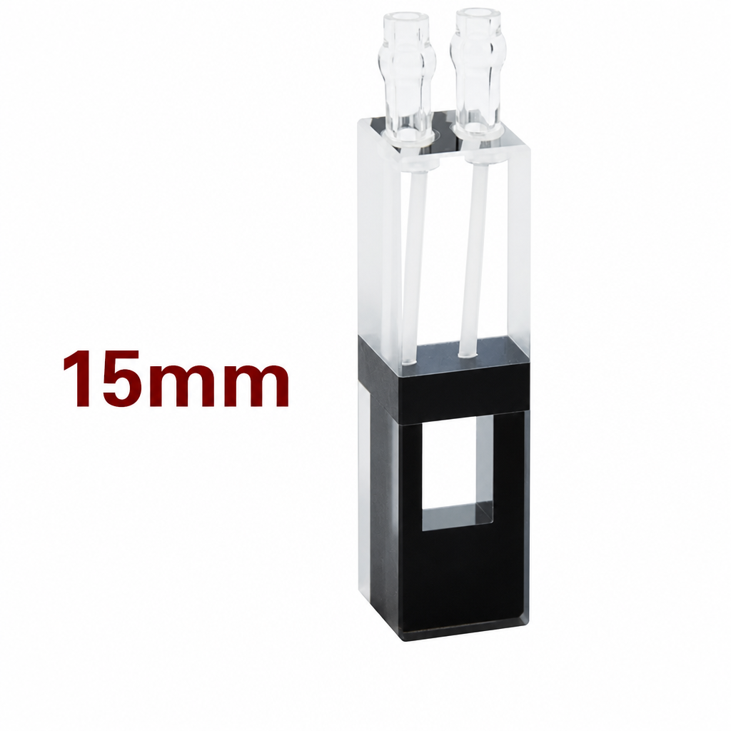 (MQQFC086) Quartz Micro Flow Cell, Window Dimensions: 6.5 × 10 mm, Two-Side Light-Transmitting Design