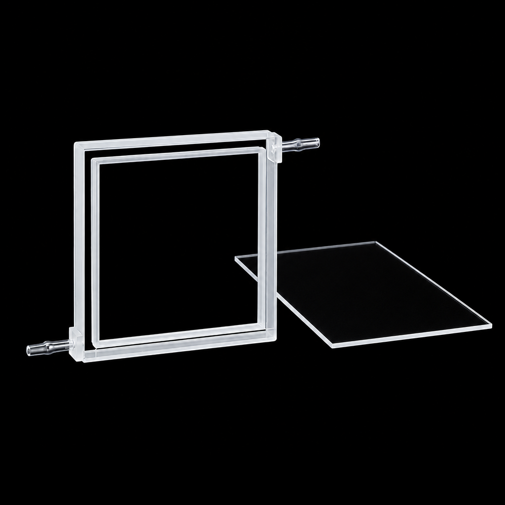 (MQQFC135) Quartz Nested Flow Cell, 4 mm Path, Adhesive-Bonded, 1 Piece