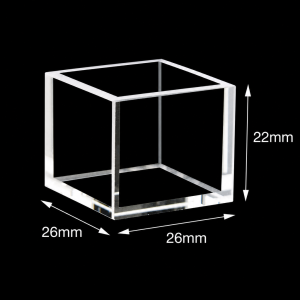 (MQQFL065) Quartz High-Capacity Cuvette, 22 mm path, 7 mL nominal capacity, Square Chamber, No Lid