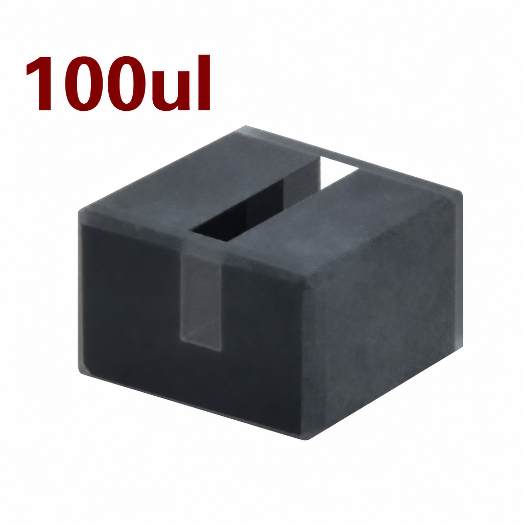 (MQQMC042) Quartz Micro Cuvette, 100 µL, 10 mm Path, 2 mm Slit, Two-Way Light, 1 Piece