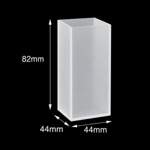 (MQQIR008) Quartz Standard Cuvette, Frosted Sides, Transmitting Base