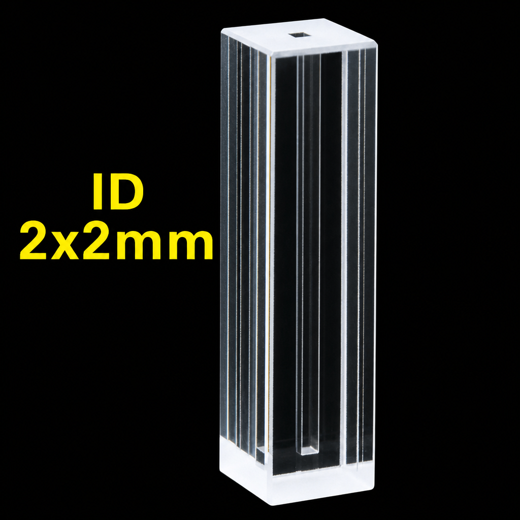 (MQQMC041) Quartz Fluorescence Micro Cuvette, 160 µL, 2 mm Path, Four-Way Light, Cemented