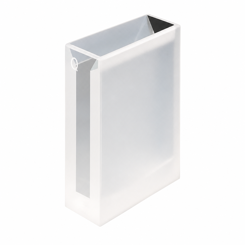 (MQQMC006) Quartz Micro Cuvette, 30 mm path length, 5 mm slit, double-slope base, two-side light transmission, 1 piece