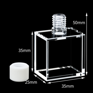 (MQQSC071) Quartz Screw-Top Cuvette, 30/20 mm paths, Large Dual-Path Chamber
