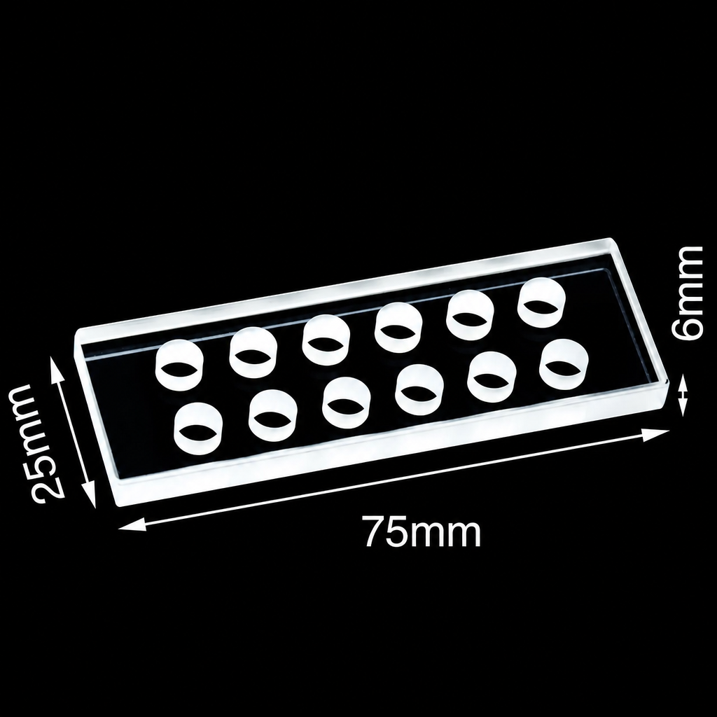 MQQFL015 quartz multi-groove sample cell, 6 mm circular groove