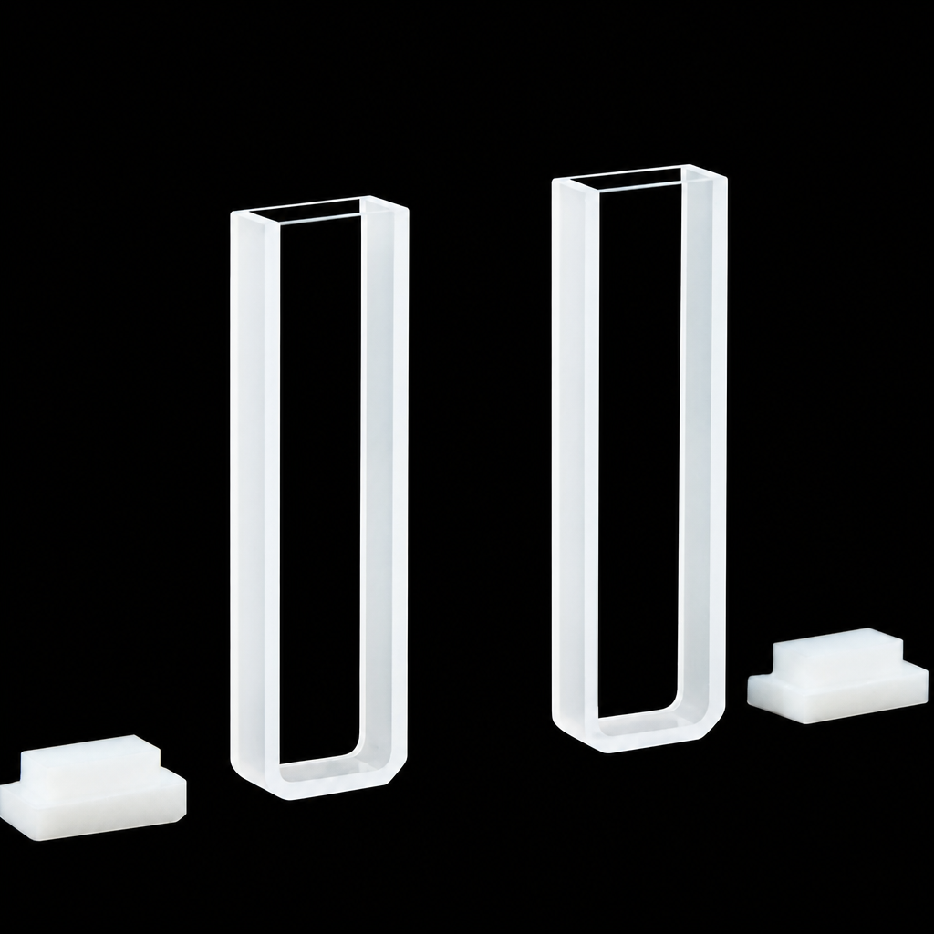 (MQQCU014) Quartz Cuvette Set, 2 Cuvettes with 2 Lids and Storage Box