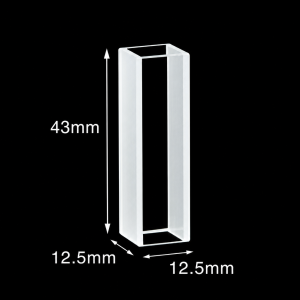 (MQQFC014) Quartz Rectangular Sample Cell, 10 mm Path, 4 mL, Open at Both Ends