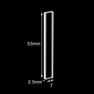 (MQQFC039) Quartz Rectangular Sample Cell, 0.5 mm Path, 130 µL, Open at Both Ends