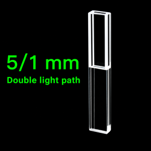 (MQQCU017) JGS1 Quartz Dual-Path Sample Cell, 5 / 1 mm, 80 µL