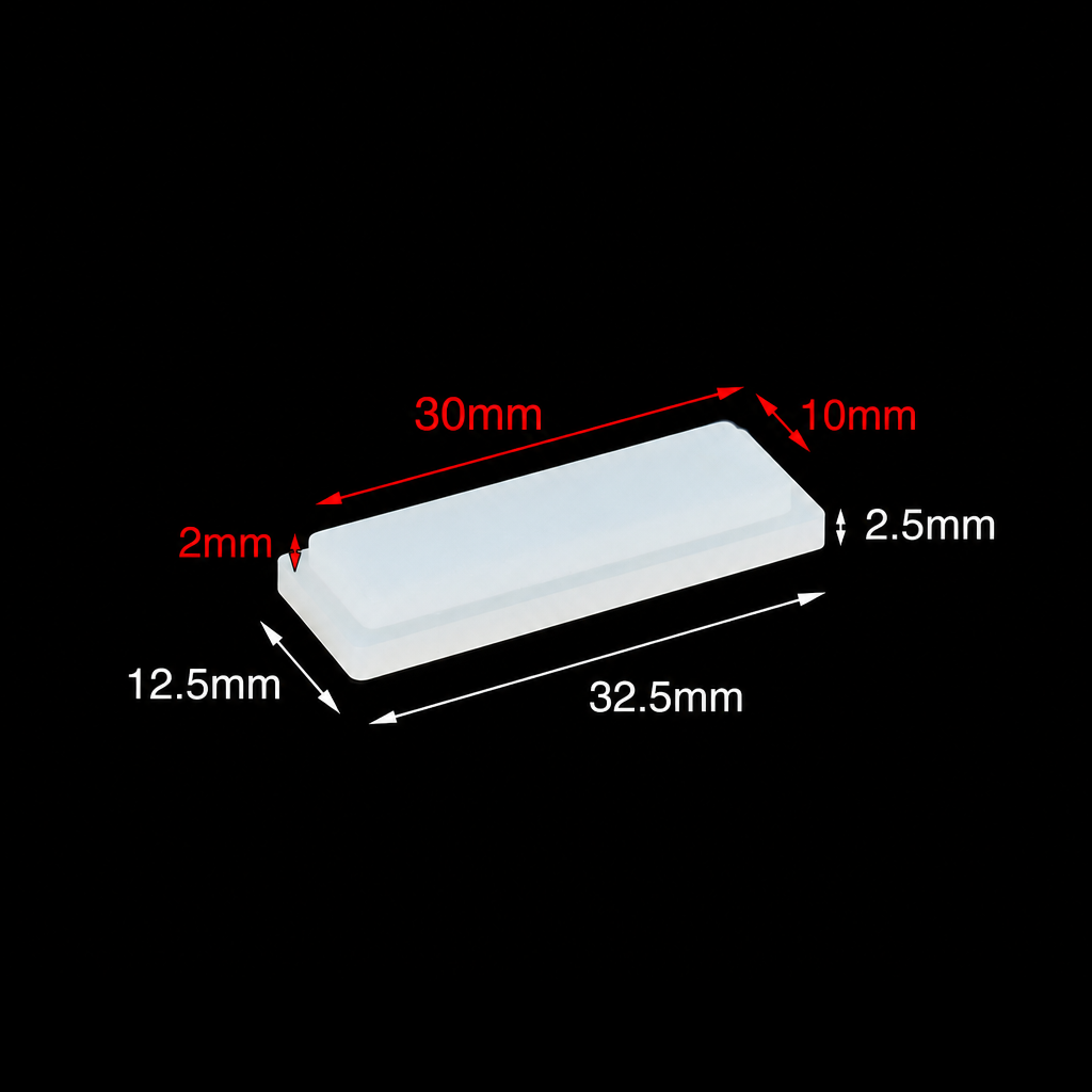 (MQACC049) Cuvette Holder, 2 mm, 30 mm, Silicone, 1 Piece