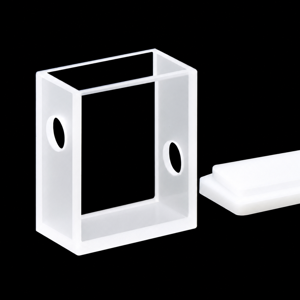 (MQQCU003) Quartz Perforated Cuvette, 10 mm Path, 5.5 mm Aperture