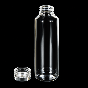 (MQSV-100-QCV) Quartz Screw Sample Vial with Quartz Cap, Volume: 100 mL, Size: 40 x 116 mm