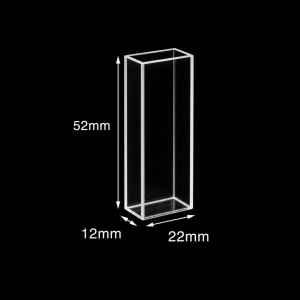 (MQQFC036) Quartz Rectangular Sample Cell, 20/10 mm Dual Path, 10 mL, Open at Both Ends