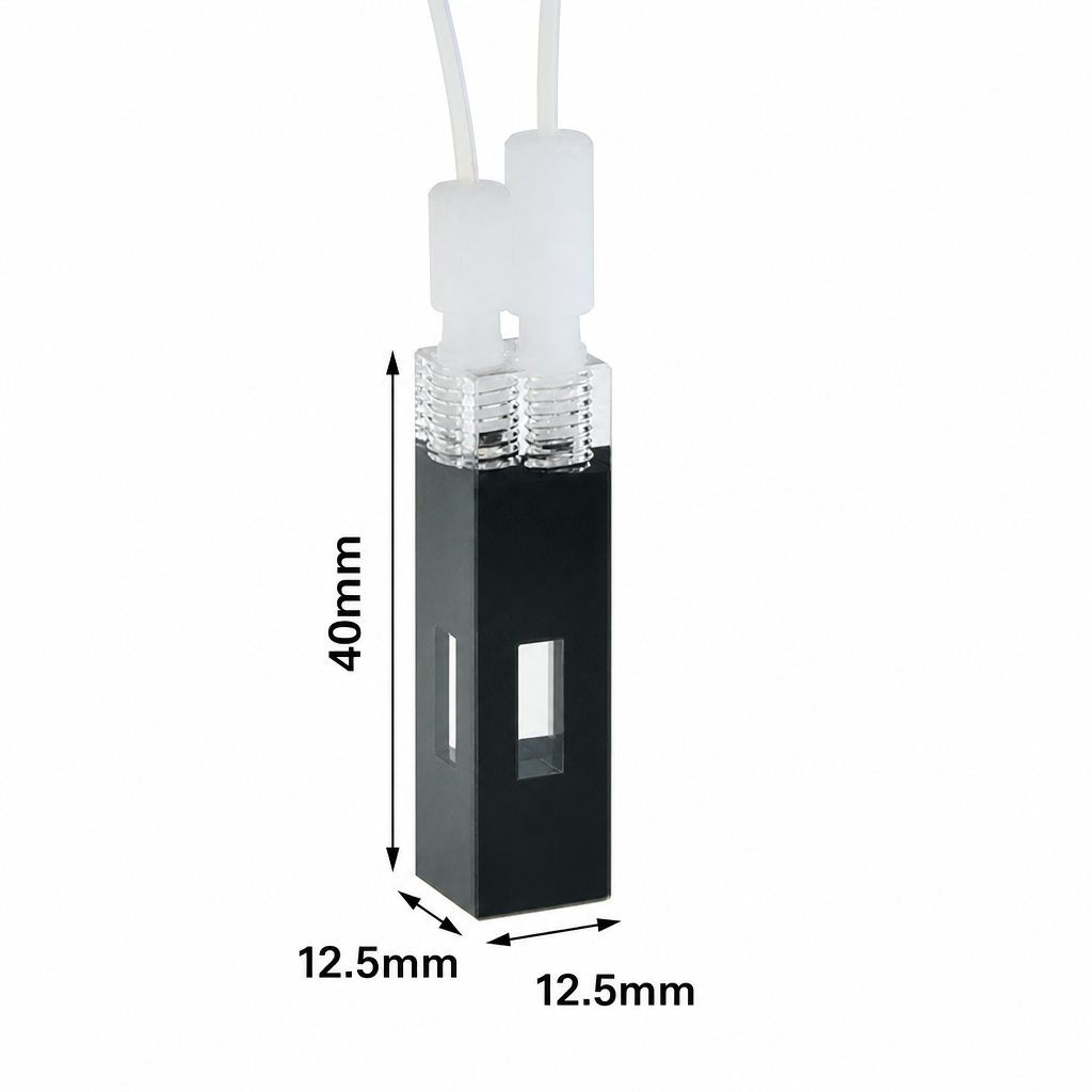 MQQFL003 quartz fluorescence flow cell, 10 mm path length