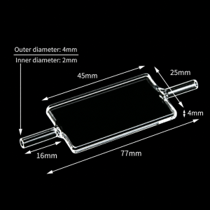 (MQQFL050) Quartz Flow Cell, 1/22 mm paths, 860 µL nominal capacity, Flat Dual-Path Chamber