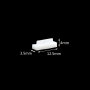 1 mm PTFE cuvette lid, MQACC024, 1 Piece
