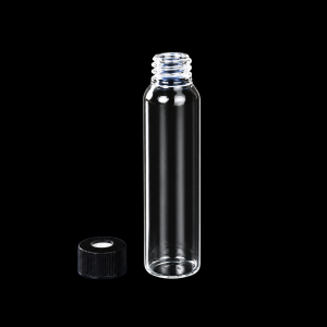(MQSV-30-25X97-V) Quartz Screw Sample Vial, Volume: 30 mL, Size: 25 x 97 mm