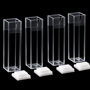 (MQPCU009) Plastic Standard Cuvette, Disposable Sample Chamber, Pack of 4