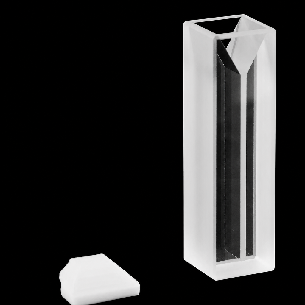 (MQQMC071) Glass Fluorescence Micro Cuvette, 10 mm Path, 1 mm Slit, 0.35 mL, Two-Way Light, 1 Piece