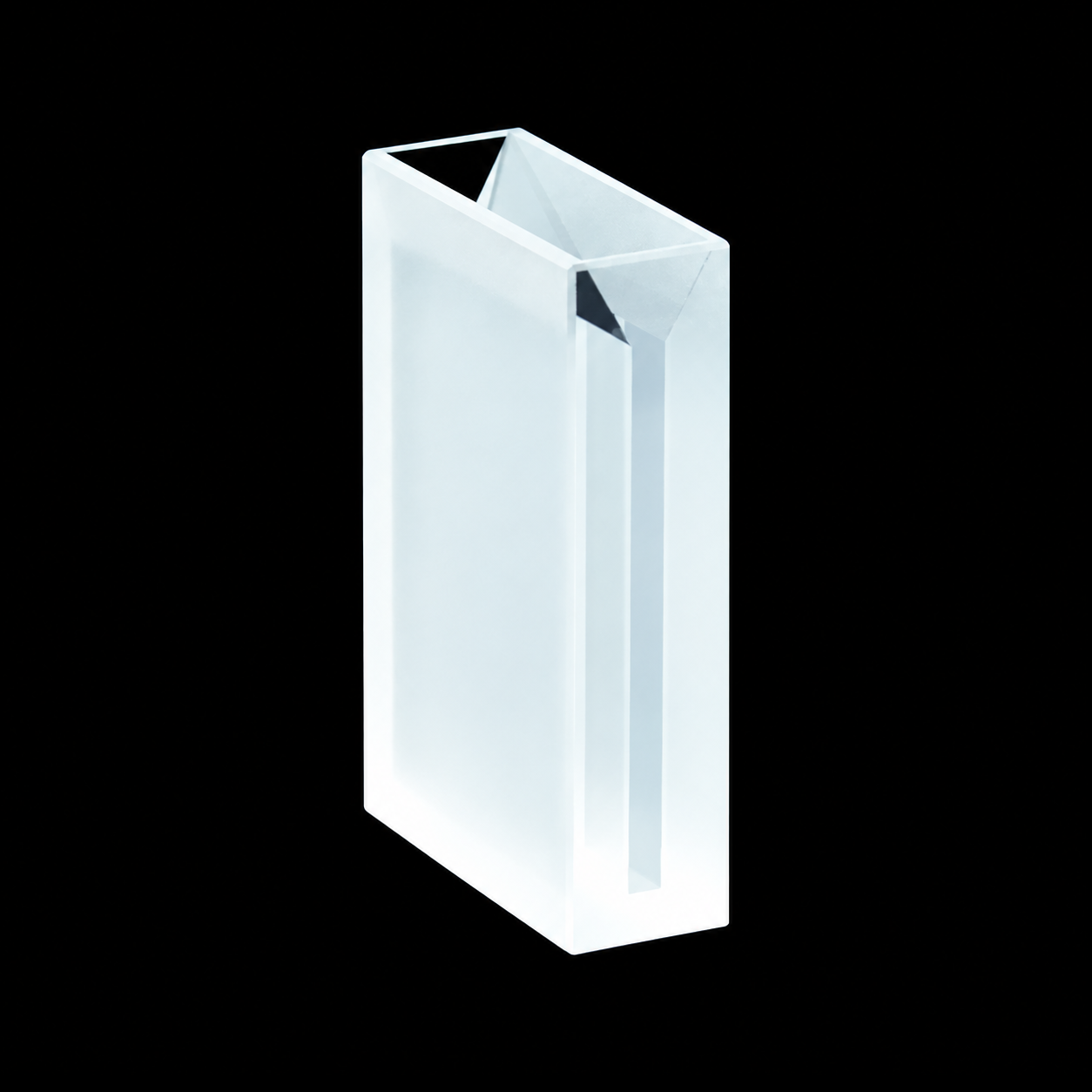 (MQQMC025) JGS-1 Quartz Micro Cuvette, 30 mm Path, 2.6 mL, 2.5 mm Slit, Dual-Side Light Transmission