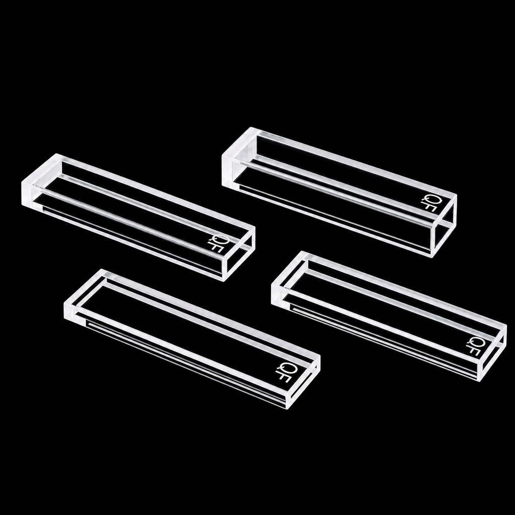 (MQQFL044) Quartz Fluorescence Cuvette, 1 mm Selected Size, Four-Sided Light Transmission, 1 Piece