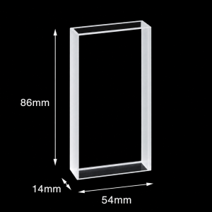 (MQQFC045) Quartz Rectangular Sample Cell, 10 mm Path, 43 mL, Open at Both Ends