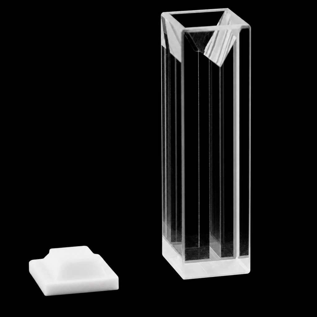 (MQQMC063) Glass Fluorescence Micro Cuvette, 10 mm Path, 2 mm Slit, 0.7 mL, Four-Way Light, 1 Piece
