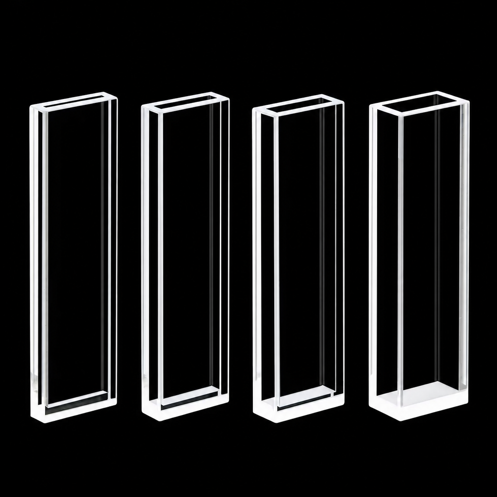 Black short-path cuvette holder with side opening