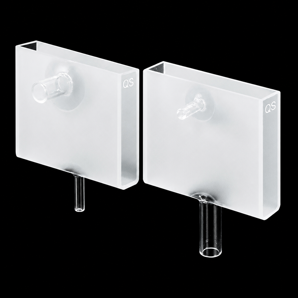 (MQQFC068) Quartz Flow Cell, 50 mm path length, 17.5 mL capacity, two-side light transmission, Style 1, 1 piece