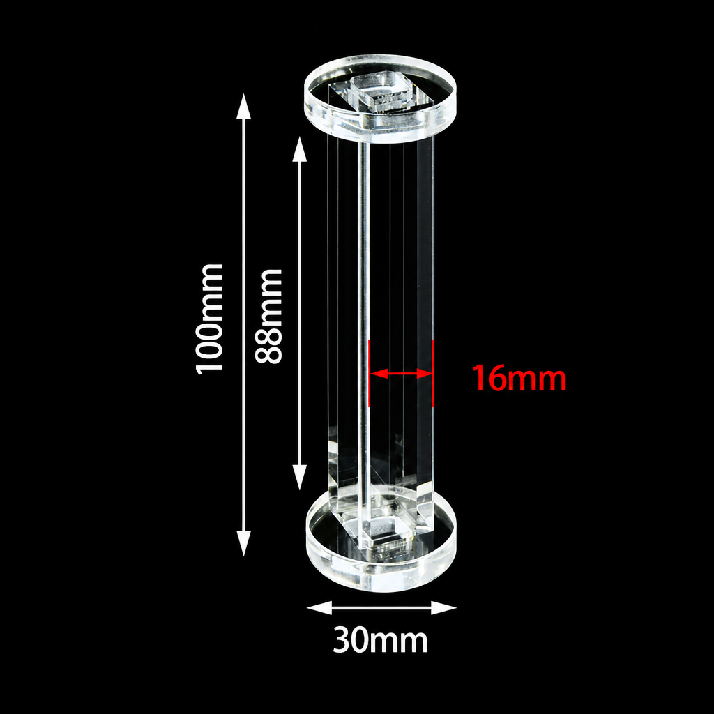 (MQQFC072) Quartz Cuvette Sample Cell, Path Length: 10 mm, Four-Side Light-Transmitting Design