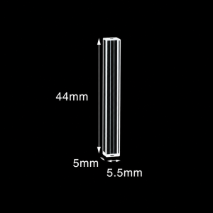 (MQQFC042) Quartz Rectangular Sample Cell, 1.5/1 mm Dual Path, 66 µL, Open at Both Ends