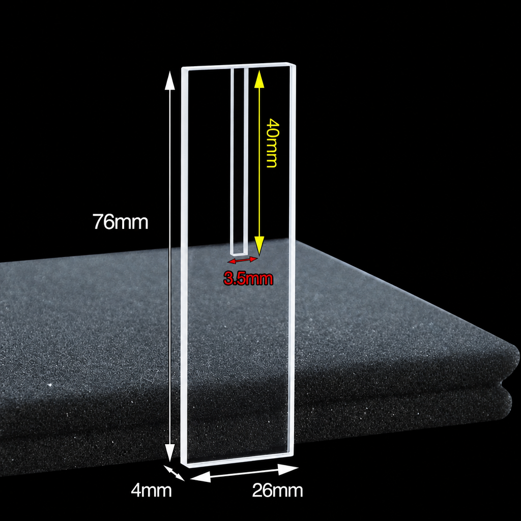 Quartz Sample Cell for Reflectance and Fluorescence, 3 mm Path, 420 µL