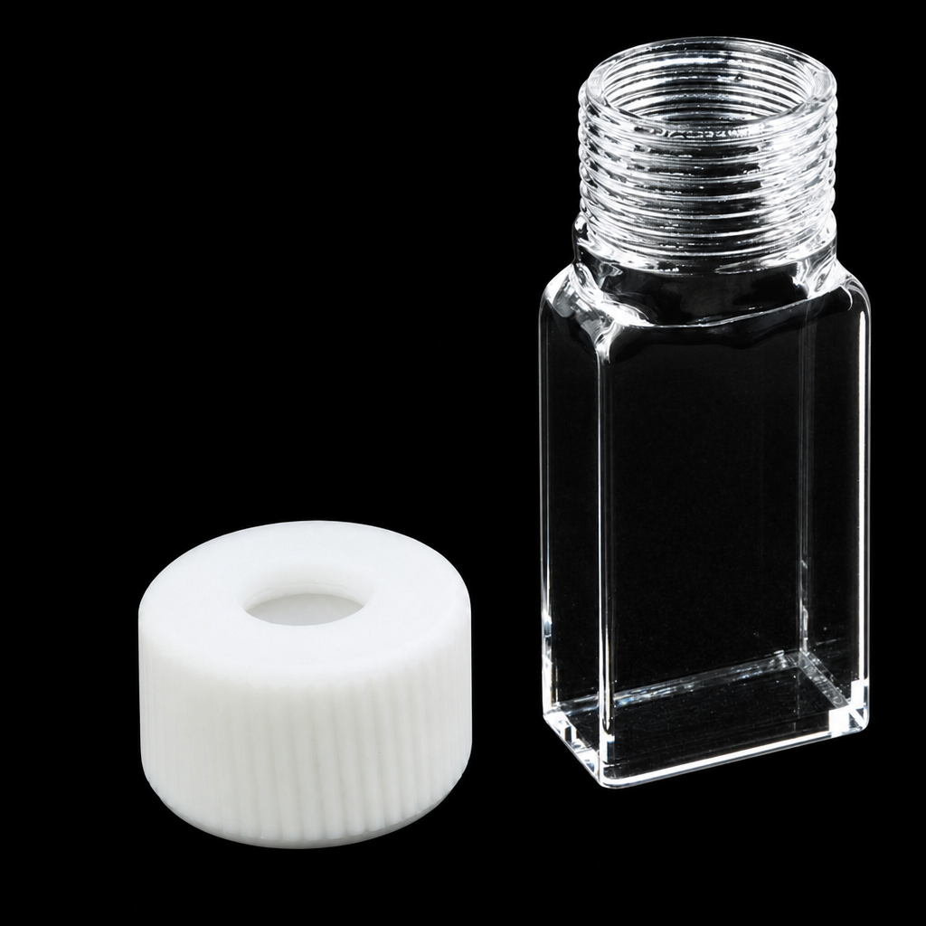 (MQQSC023) Quartz Screw-Top Sample Cell, 7 mL, 20 mm Version, Electrode-Ready