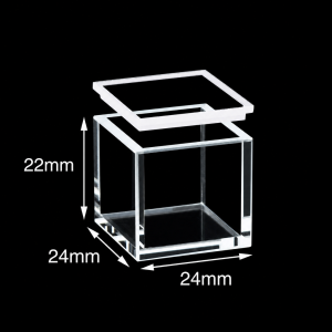 (MQQHC007) Quartz High-Capacity Cuvette, 20 mm Path, Quartz Lid, Five-Sided Optical Windows