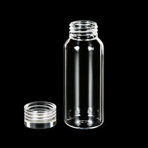 (MQSV-50-QCV) Quartz Screw Sample Vial with Quartz Cap, Volume: 50 mL, Size: 34 x 86 mm