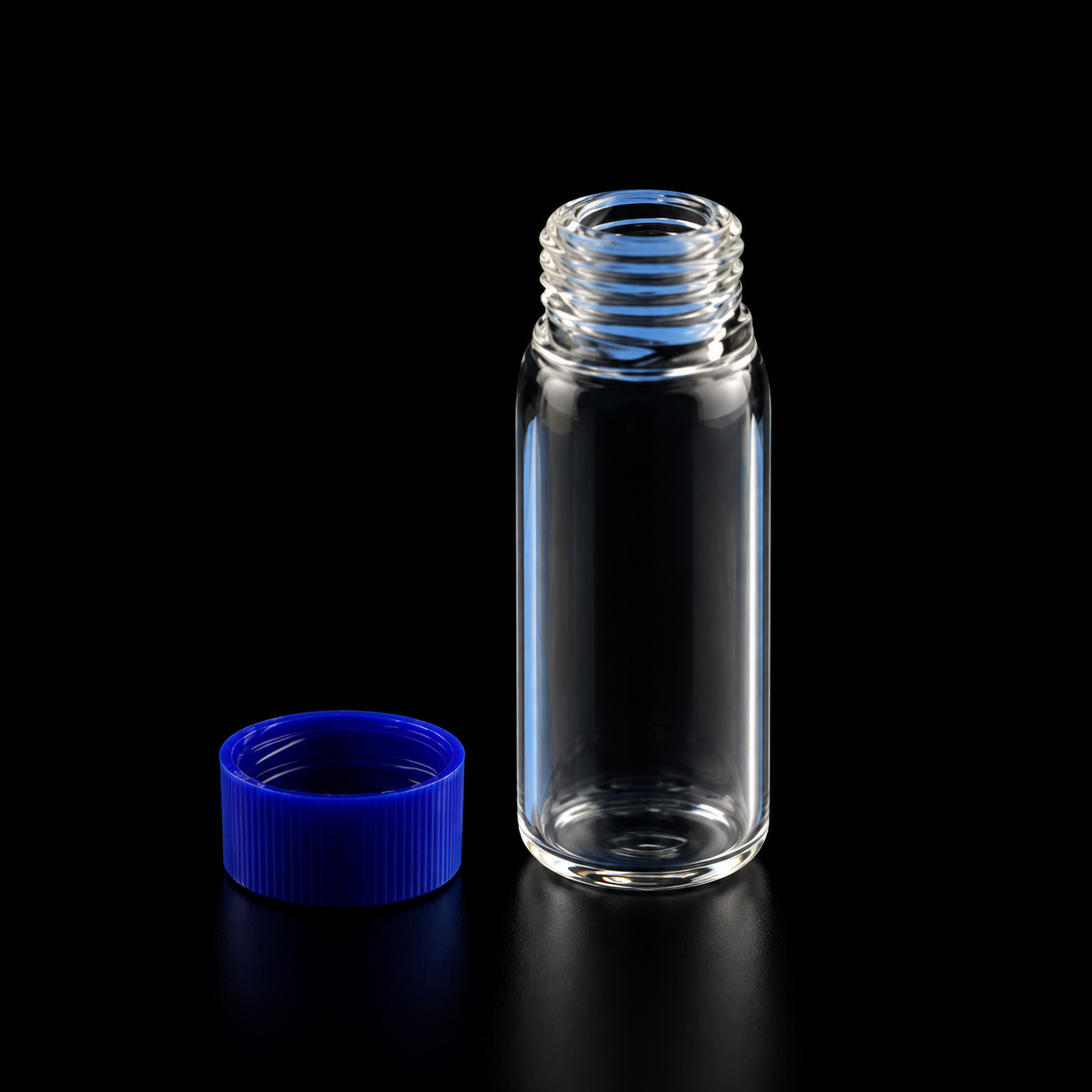 (MQM375) Quartz Screw Sample Vial, Volume: 2 mL, Size: 12 x 32 mm