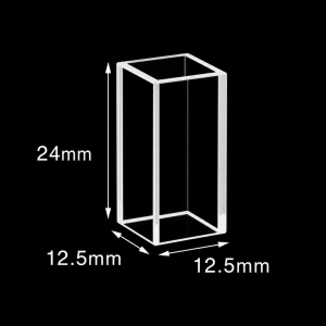 (MQQFC038) Quartz Rectangular Sample Cell, 10 mm Path, 2.4 mL, Open at Both Ends