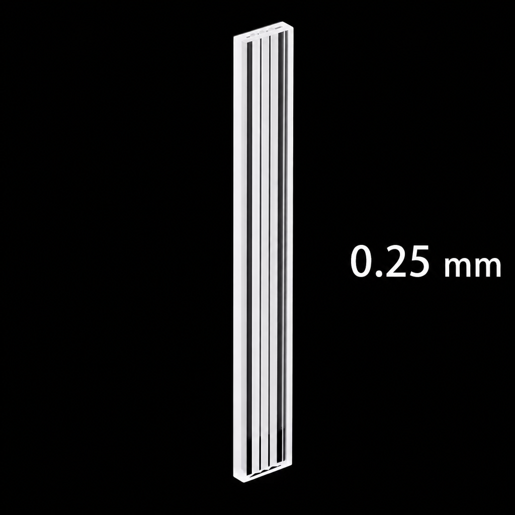 (MQQCU023) Quartz Sample Cell, 65 µL, 0.25 mm Path, 52 × 7 × 2.25 mm