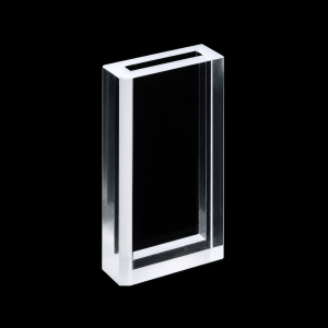 (MQQPA018) Quartz Particle Analysis Cell, 4/25 mm paths, Sloped Frosted Sides