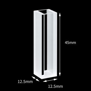(MQQHC025) Quartz Standard Cuvette, 10 mm path, 2.5 mL nominal capacity, Quartz 2.5 mL Chamber
