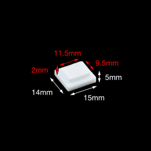 (MQACC043) PTFE Stepped Cuvette Lid, 15 × 14 mm Base
