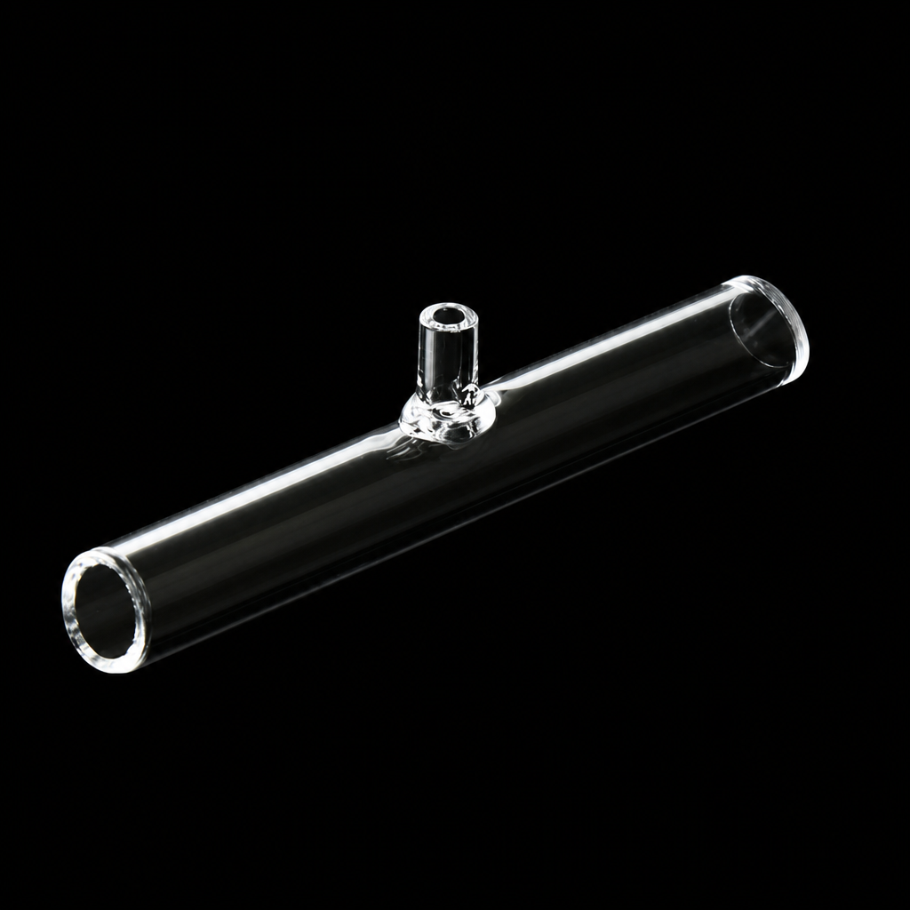 Quartz Atomic Vapor Cell, 60 mm, 7 mm, 62 mm, Quartz, 10 mm, Ø55 mm, 20 mL, Custom Size, 1 Piece